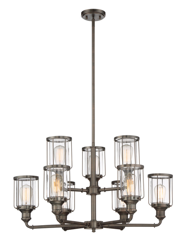 Designers Fountain - 91389-SCB - Nine Light Chandelier - Anson - Satin Copper Bronze