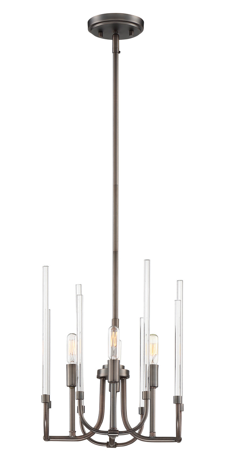 Designers Fountain - 91784-SCB - Four Light Chandelier - Laretto - Satin Copper Bronze