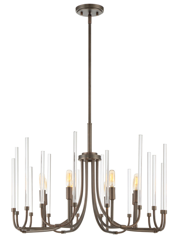 Designers Fountain - 91788-SCB - Eight Light Chandelier - Laretto - Satin Copper Bronze