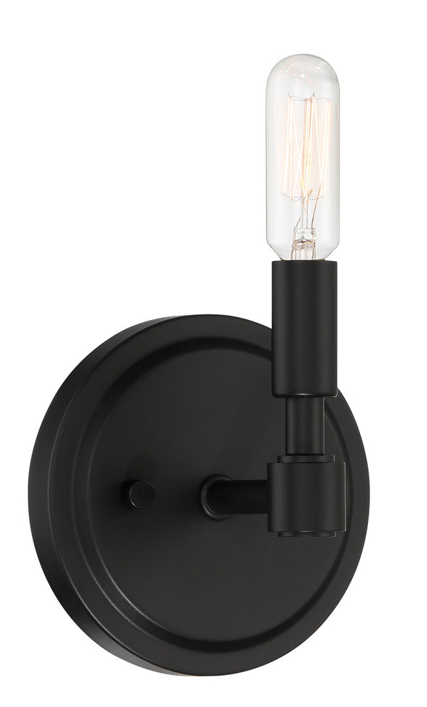 Designers Fountain - 92501-BK - One Light Wall Sconce - Fiora - Black