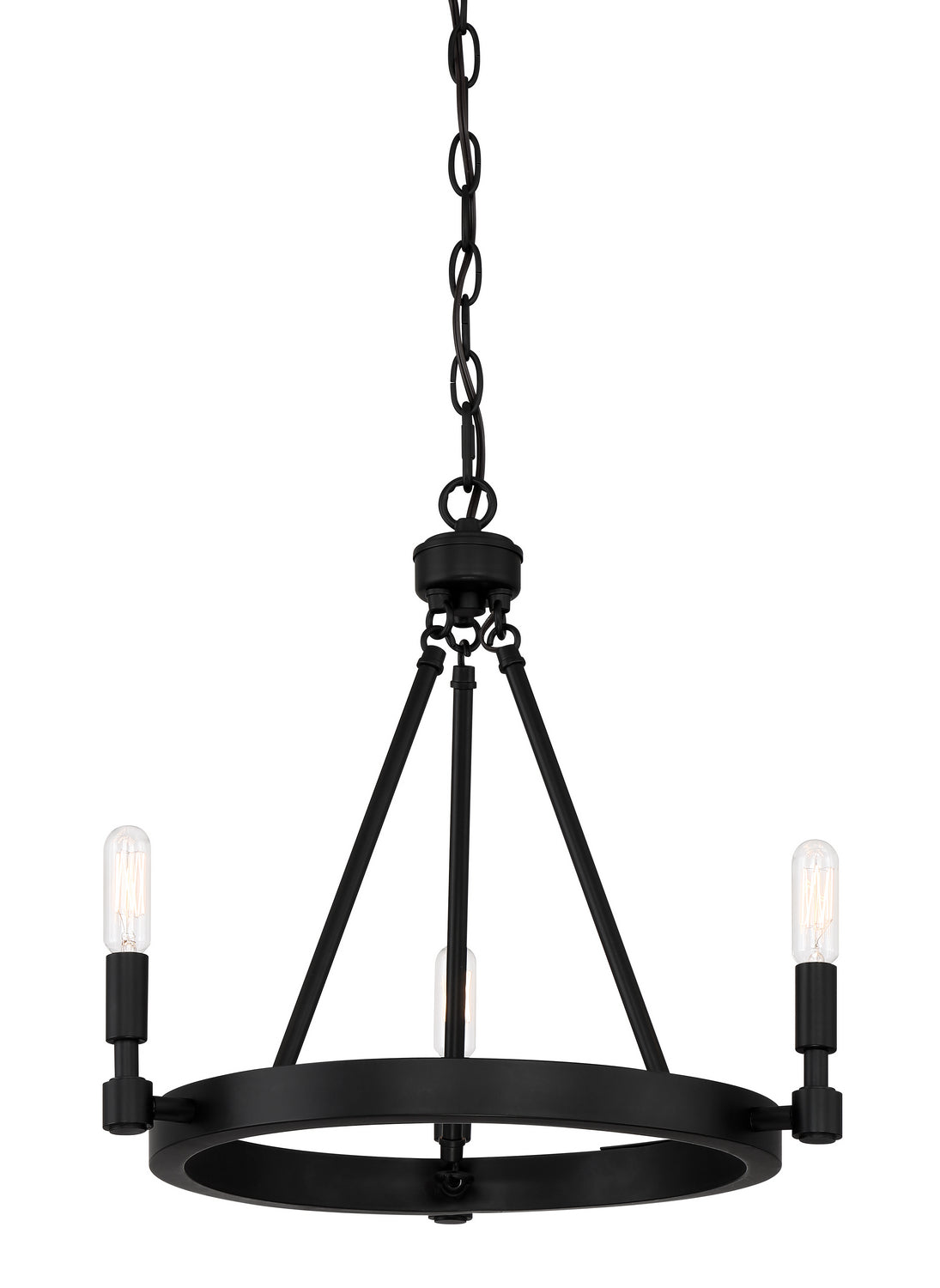 Designers Fountain - 92583-BK - Three Light Chandelier - Fiora - Black