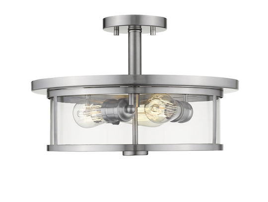 Z-Lite - 462SF16-BN - Three Light Semi Flush Mount - Savannah - Brushed Nickel