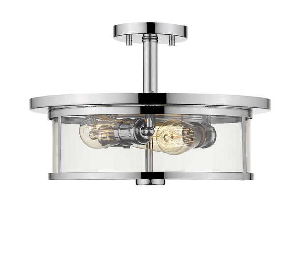 Z-Lite - 462SF16-CH - Three Light Semi Flush Mount - Savannah - Chrome