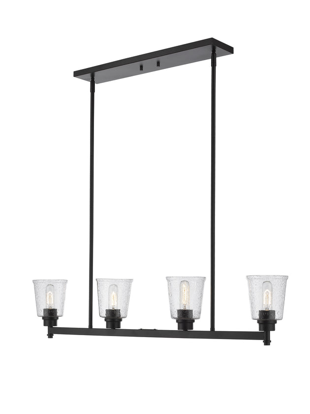 Z-Lite - 464-4L-MB - Four Light Linear Chandelier - Bohin - Matte Black