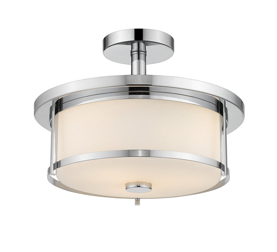 Z-Lite - 465SF14-CH - Two Light Semi Flush Mount - Savannah - Chrome