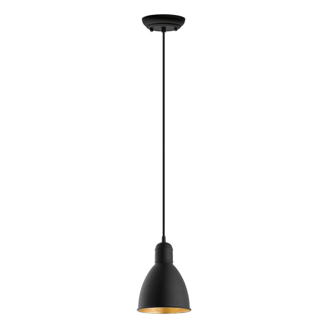 Eglo USA - 203443A - One Light Pendant - Priddy 2 - Black/Gold