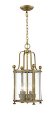 Z-Lite - 205-4HB - Four Light Chandelier - Wyndham - Heirloom Brass