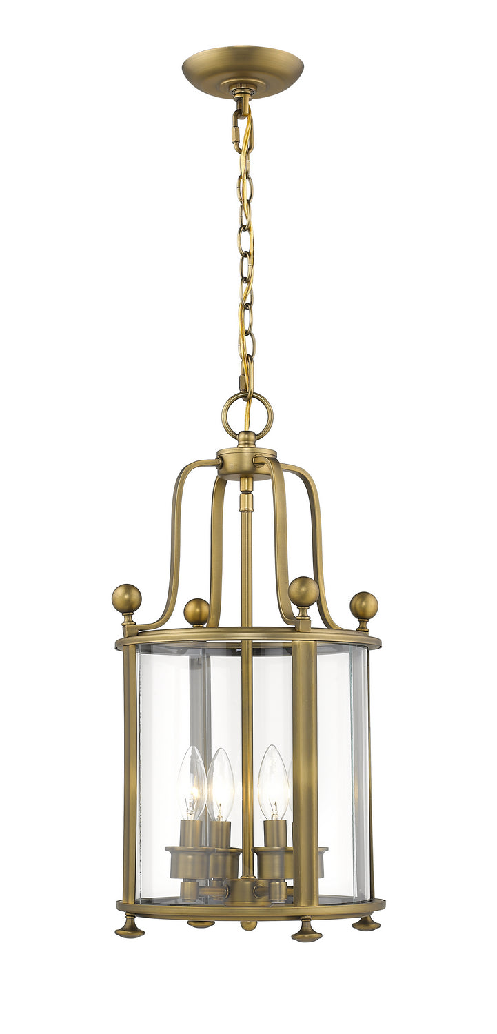 Z-Lite - 205-4HB - Four Light Chandelier - Wyndham - Heirloom Brass