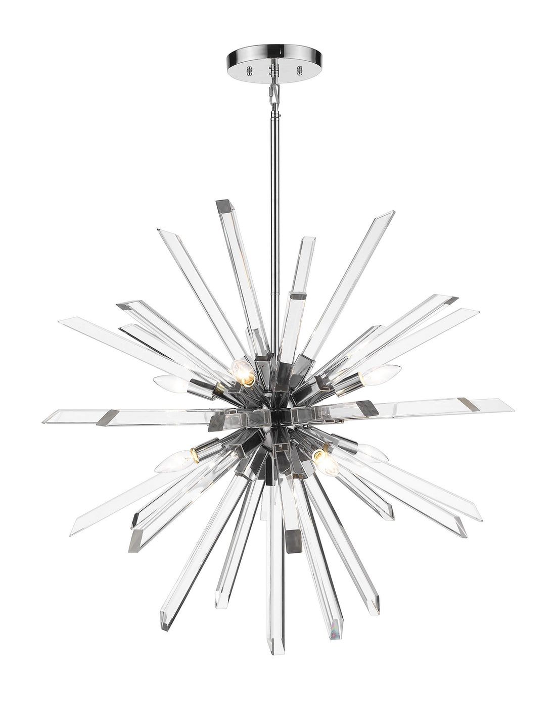 Z-Lite - 4003-8CH - Eight Light Chandelier - Burst - Chrome