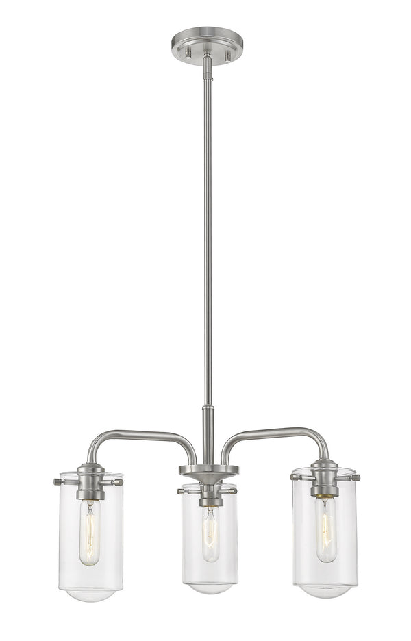 Z-Lite - 471-3BN - Three Light Chandelier - Delaney - Brushed Nickel