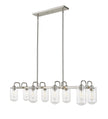 Z-Lite - 471-8L-BN - Eight Light Linear Chandelier - Delaney - Brushed Nickel