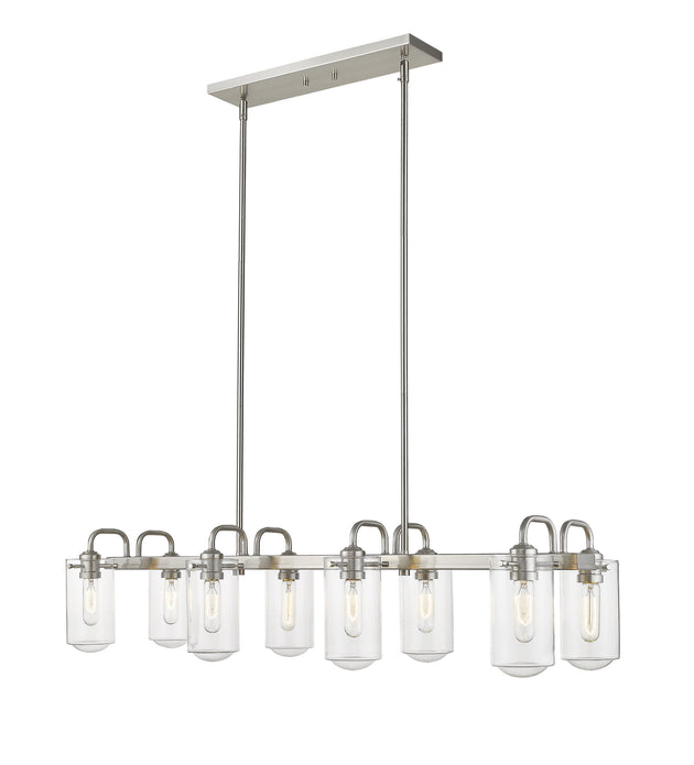 Z-Lite - 471-8L-BN - Eight Light Linear Chandelier - Delaney - Brushed Nickel