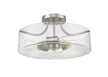 Z-Lite - 471SF-BN - Three Light Semi Flush Mount - Delaney - Brushed Nickel