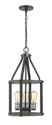 Z-Lite - 472-3P-ABB - Three Light Pendant - Kirkland - Ashen Barnboard