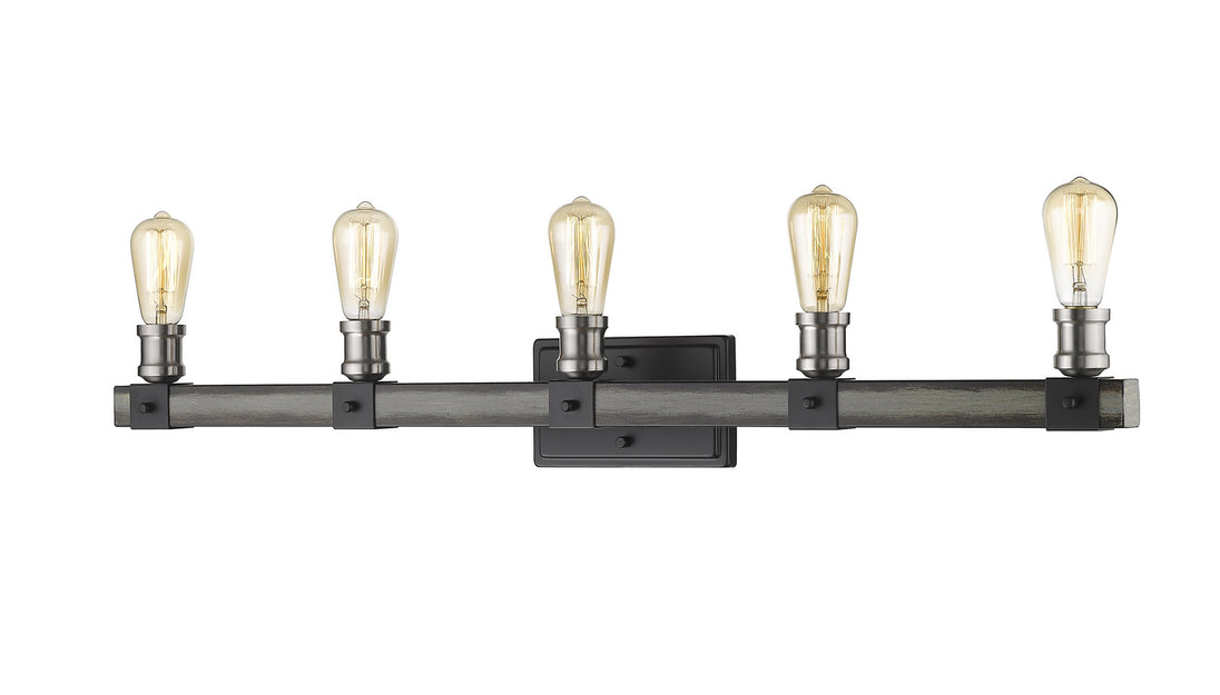 Z-Lite - 472-5V-ABB - Five Light Vanity - Kirkland - Ashen Barnboard