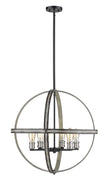 Z-Lite - 472B26-ABB - Six Light Chandelier - Kirkland - Ashen Barnboard