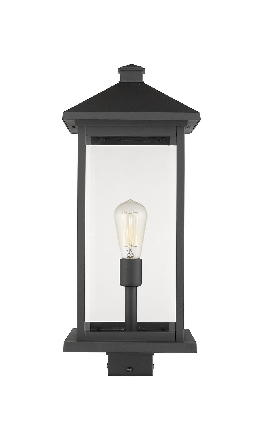 Z-Lite - 531PHBXLS-BK - One Light Outdoor Post Mount - Portland - Black