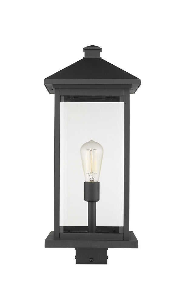 Z-Lite - 531PHBXLS-BK - One Light Outdoor Post Mount - Portland - Black