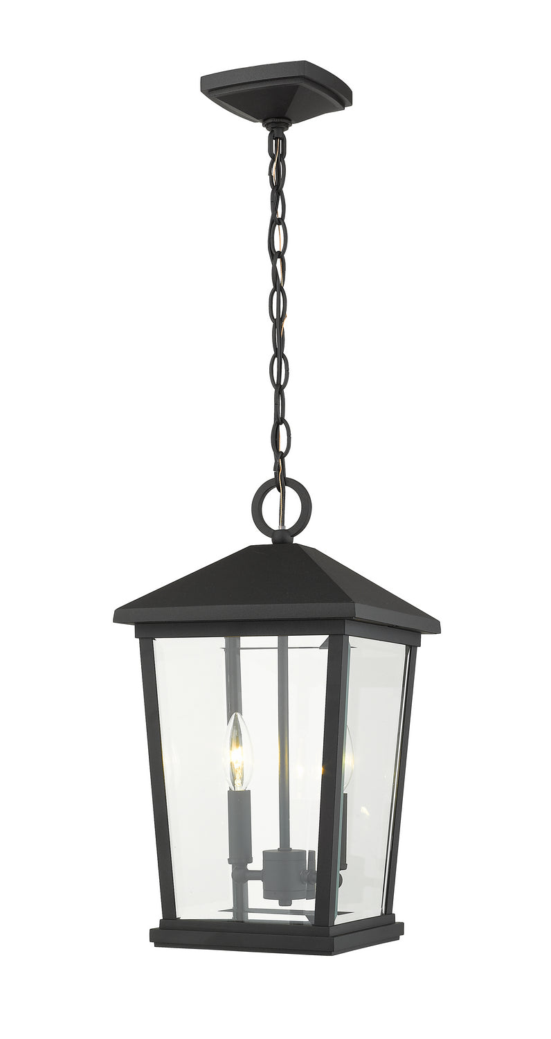 Z-Lite - 568CHB-BK - Two Light Outdoor Chain Mount - Beacon - Black