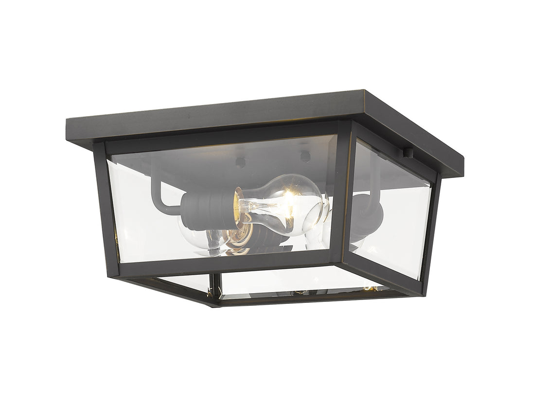 Z-Lite - 568F-ORB - Three Light Outdoor Flush Mount - Beacon - Oil Rubbed Bronze