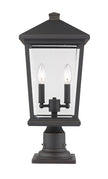 Z-Lite - 568PHBR-533PM-ORB - Two Light Outdoor Pier Mount - Beacon - Oil Rubbed Bronze