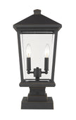 Z-Lite - 568PHBS-SQPM-ORB - Two Light Outdoor Pier Mount - Beacon - Oil Rubbed Bronze