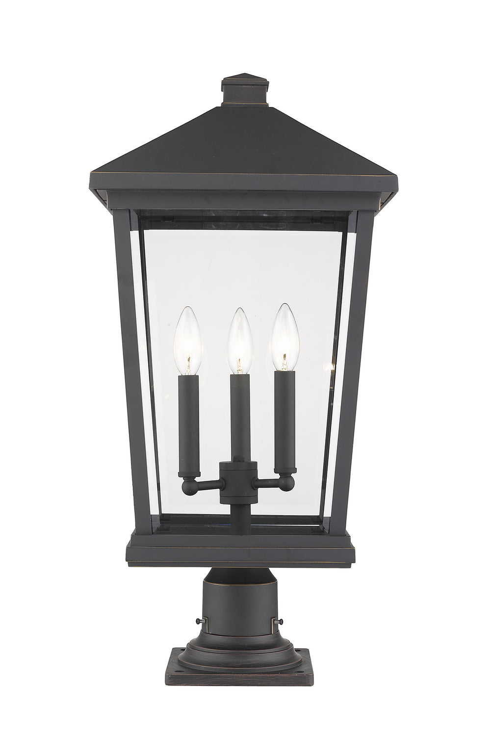 Z-Lite - 568PHXLR-533PM-ORB - Three Light Outdoor Pier Mount - Beacon - Oil Rubbed Bronze