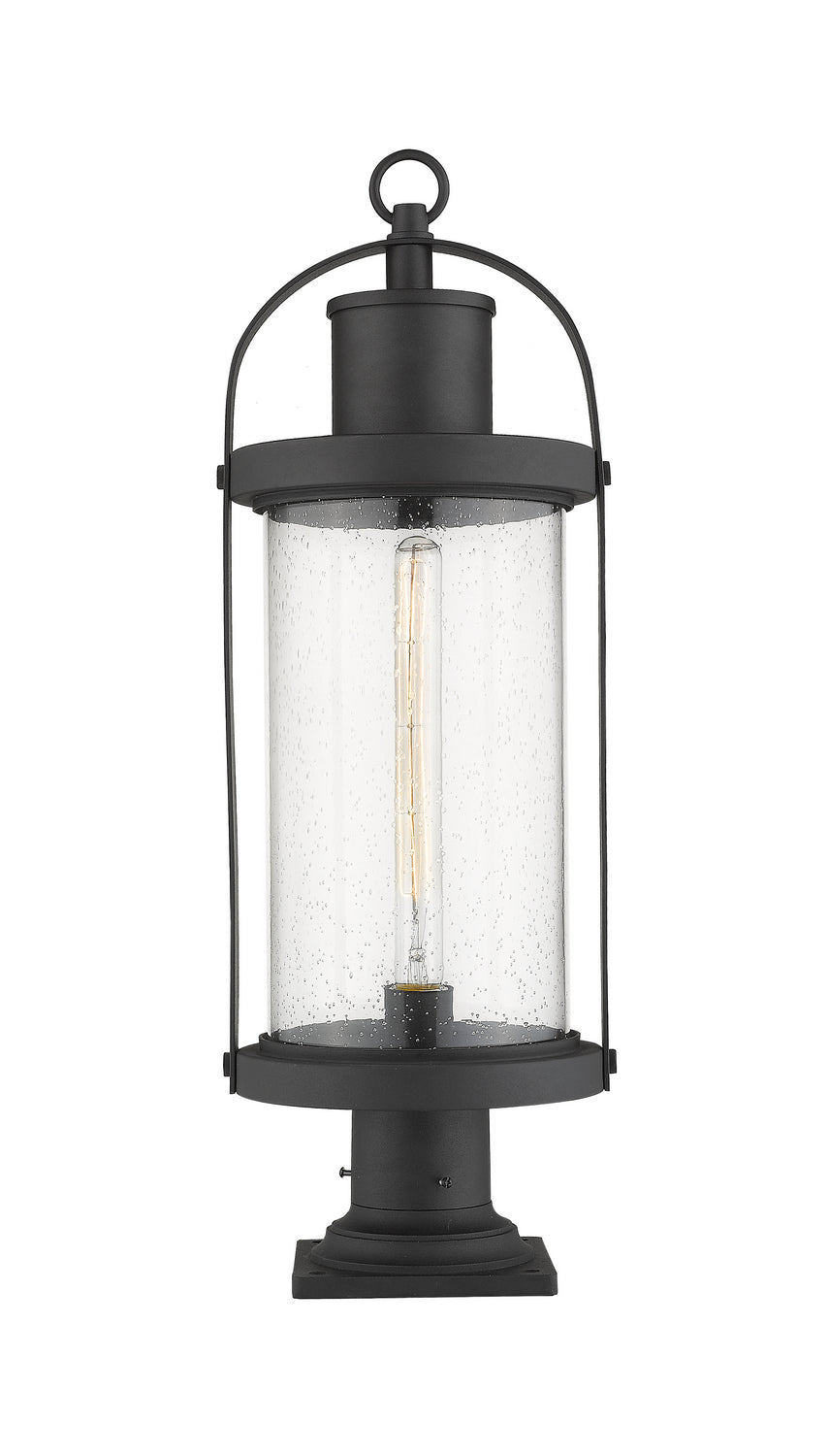 Z-Lite - 569PHB-533PM-BK - One Light Outdoor Pier Mount - Roundhouse - Black