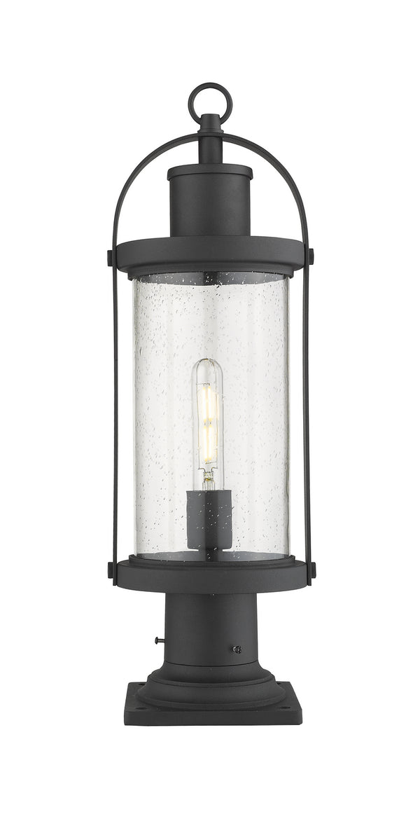 Z-Lite - 569PHM-533PM-BK - One Light Outdoor Pier Mount - Roundhouse - Black