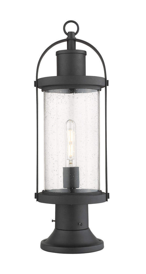 Z-Lite - 569PHM-553PM-BK - One Light Outdoor Pier Mount - Roundhouse - Black