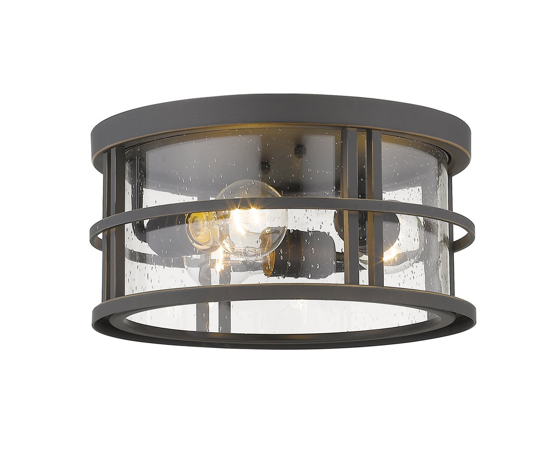 Z-Lite - 570F-ORB - Three Light Outdoor Flush Mount - Jordan - Oil Rubbed Bronze