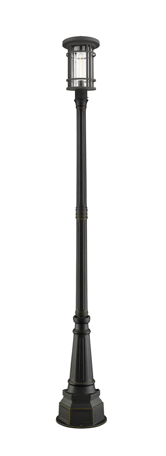 Z-Lite - 570PHB-564P-ORB - One Light Outdoor Post Mount - Jordan - Oil Rubbed Bronze