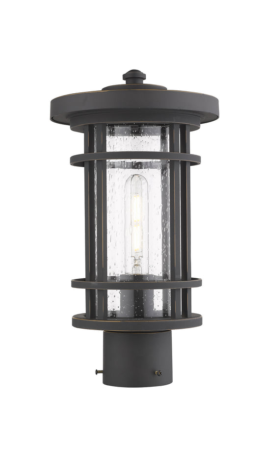 Z-Lite - 570PHM-ORB - One Light Outdoor Post Mount - Jordan - Oil Rubbed Bronze