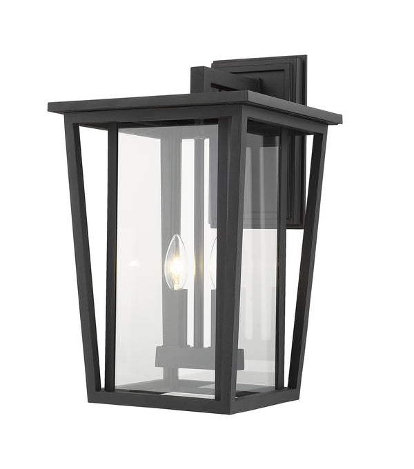 Z-Lite - 571B-BK - Two Light Outdoor Wall Mount - Seoul - Black