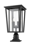 Z-Lite - 571PHBR-533PM-BK - Two Light Outdoor Pier Mount - Seoul - Black