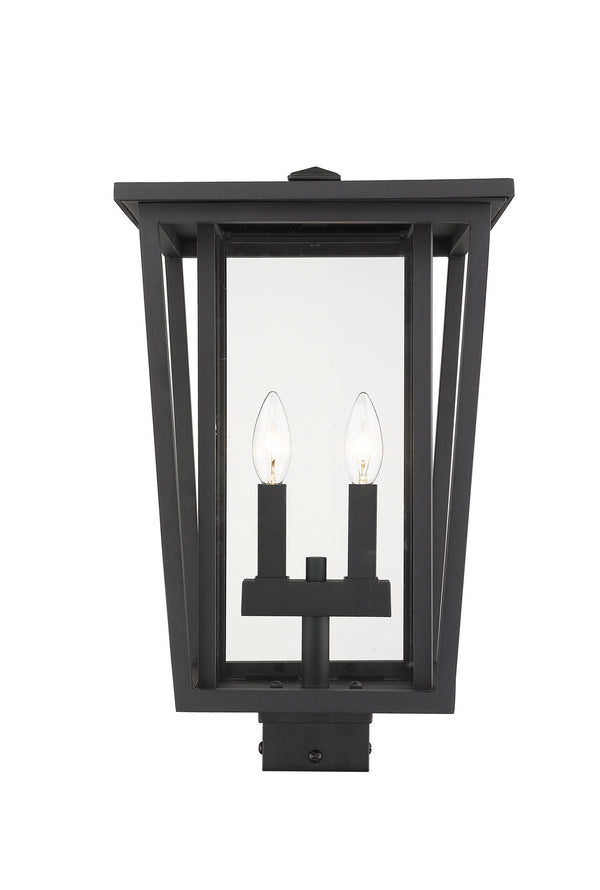 Z-Lite - 571PHBS-BK - Two Light Outdoor Post Mount - Seoul - Black