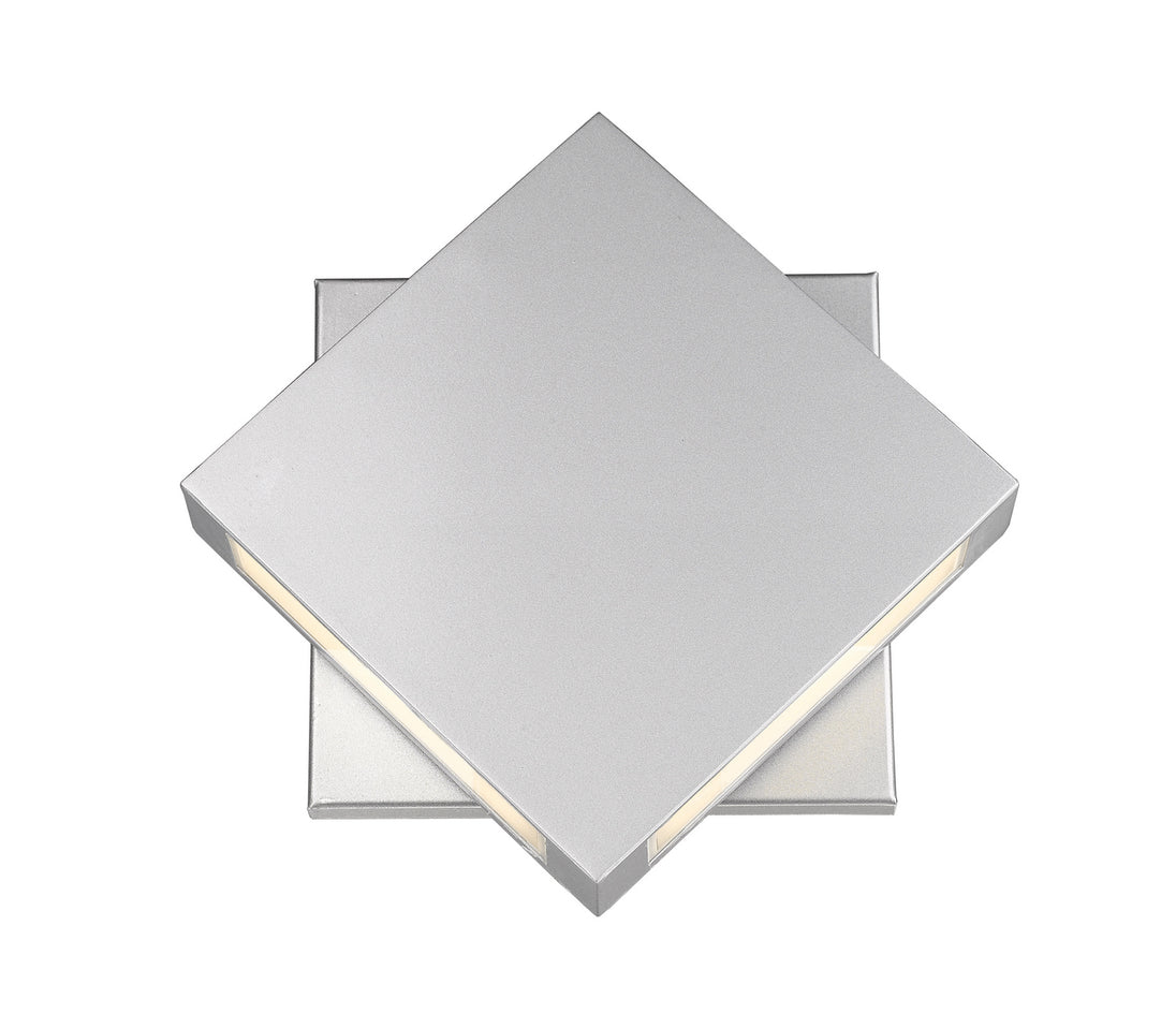 Z-Lite - 572B-SL-LED - LED Outdoor Wall Mount - Quadrate - Silver