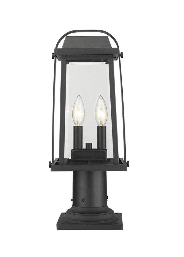 Z-Lite - 574PHMR-533PM-BK - Two Light Outdoor Pier Mount - Millworks - Black