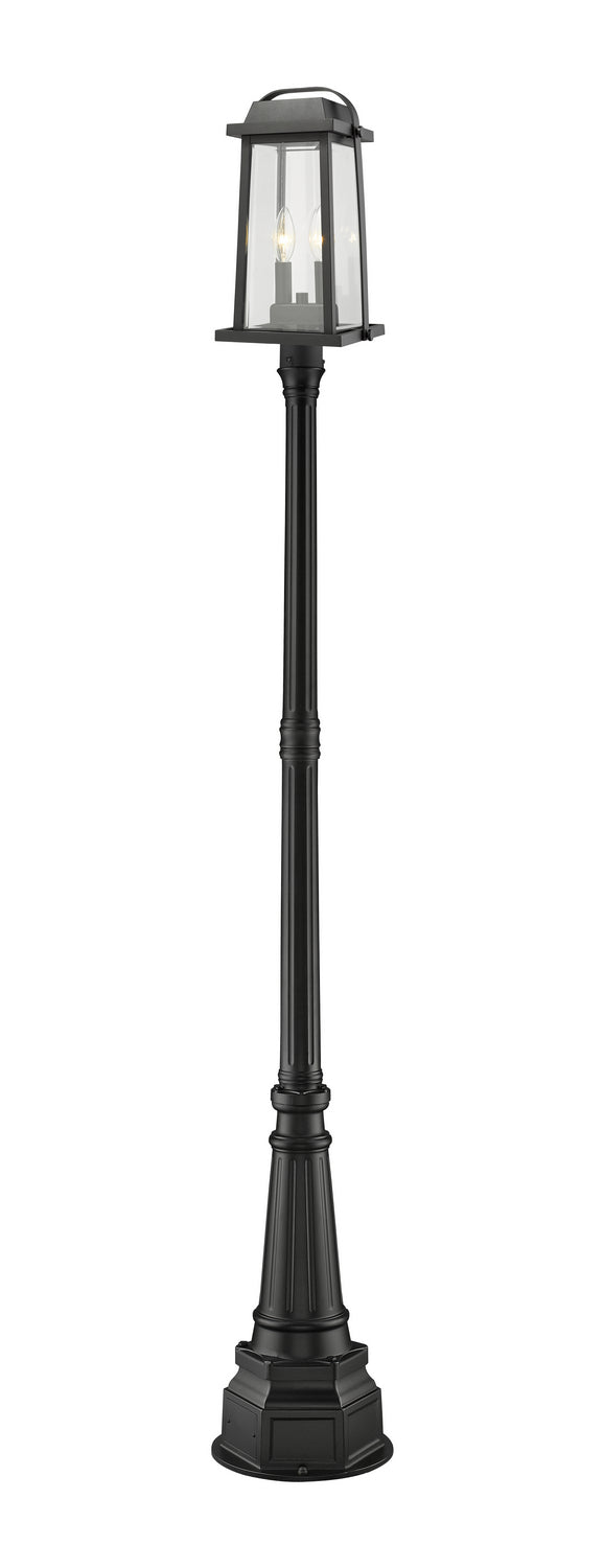 Z-Lite - 574PHMR-564P-BK - Two Light Outdoor Post Mount - Millworks - Black