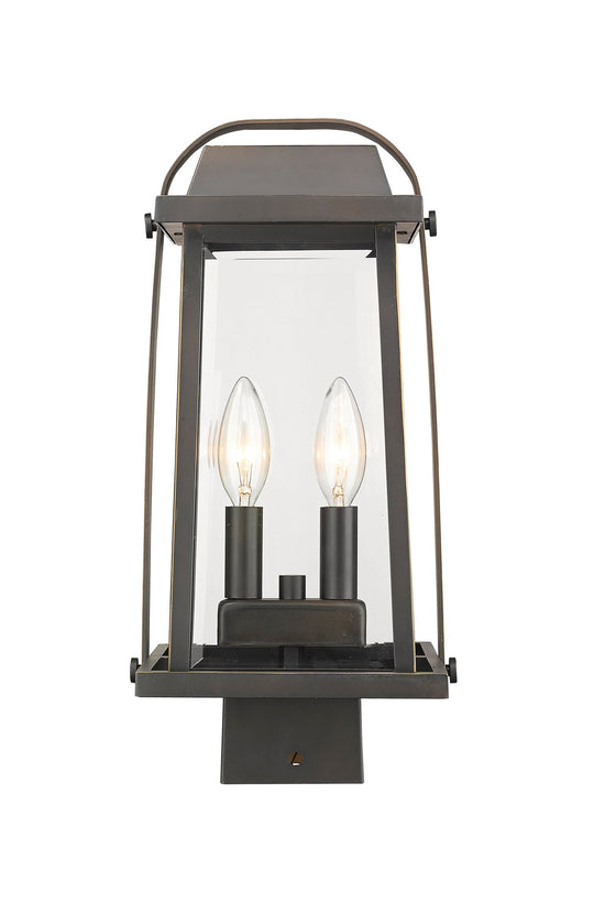 Z-Lite - 574PHMS-ORB - Two Light Outdoor Post Mount - Millworks - Oil Rubbed Bronze