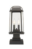 Z-Lite - 574PHMS-SQPM-ORB - Two Light Outdoor Pier Mount - Millworks - Oil Rubbed Bronze