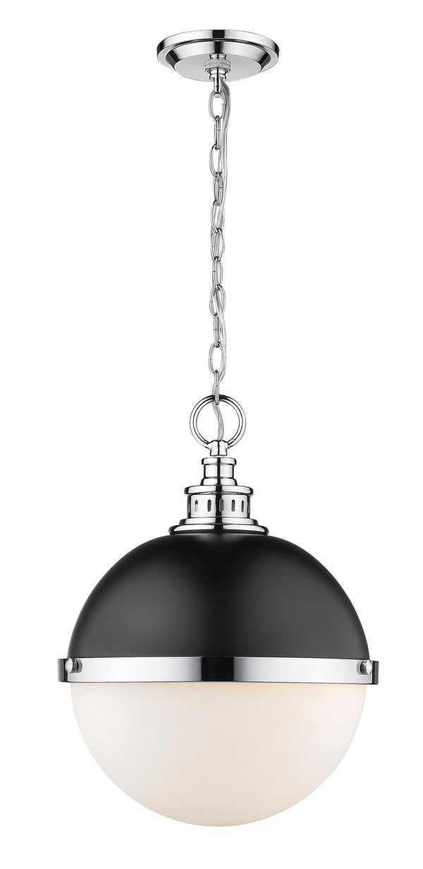 Z-Lite - 619P14-MB-CH - Two Light Pendant - Peyton - Matte Black / Chrome