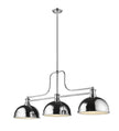 Z-Lite - 725-3CH-D12CH - Three Light Billiard - Melange - Chrome