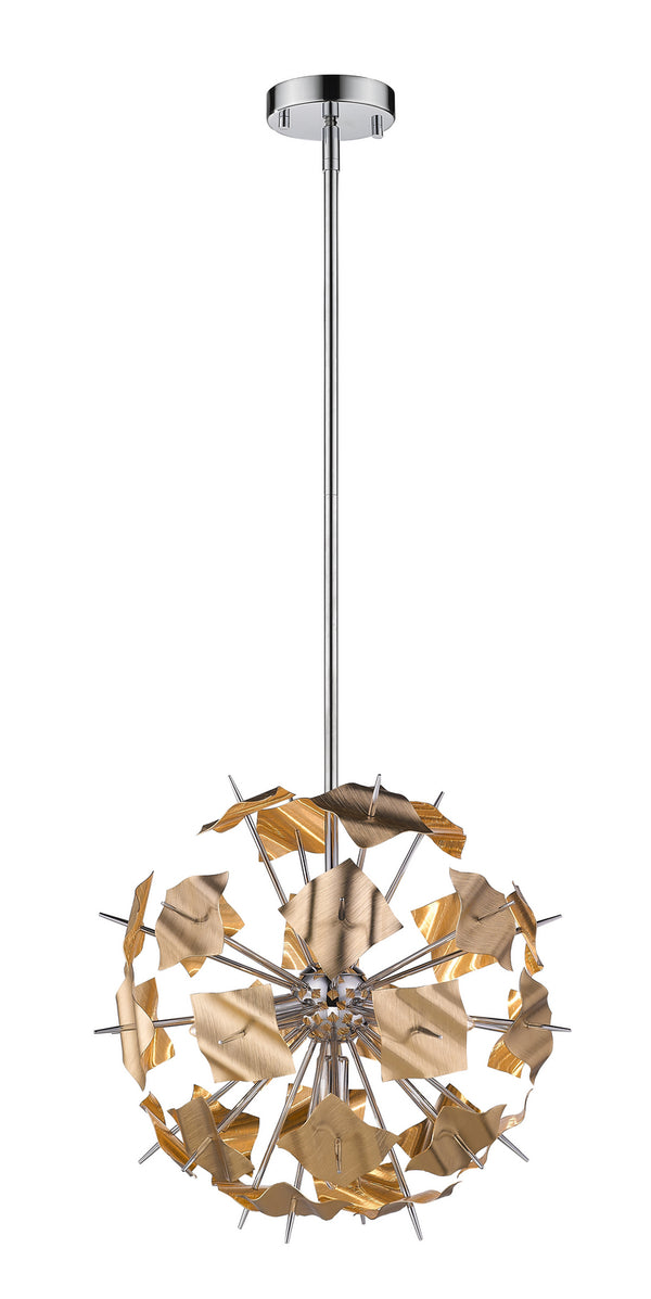 Z-Lite - 9003P18-CHP - Five Light Pendant - Branam - Chrome / Champagne