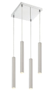 Z-Lite - 917MP12-BN-LED-4SCH - LED Chandelier - Forest - Chrome