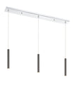 Z-Lite - 917MP12-PBL-LED-3LCH - LED Linear Chandelier - Forest - Chrome