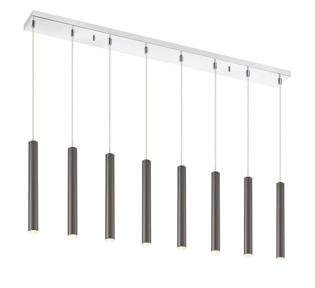 Z-Lite - 917MP12-PBL-LED-8LCH - LED Linear Chandelier - Forest - Chrome