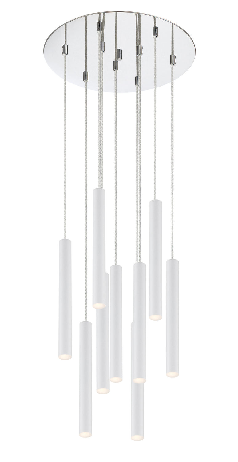 Z-Lite - 917MP12-WH-LED-9RCH - LED Chandelier - Forest - Chrome