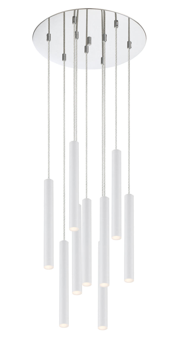 Z-Lite - 917MP12-WH-LED-9RCH - LED Chandelier - Forest - Chrome