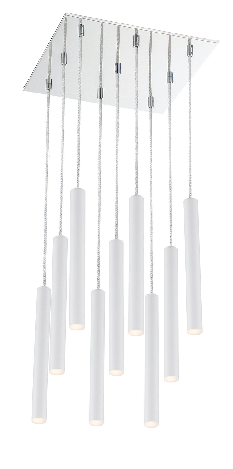 Z-Lite - 917MP12-WH-LED-9SCH - LED Chandelier - Forest - Chrome